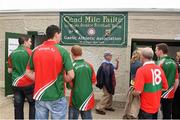 4 May 2014; Mayo supporters queue up outside Gaelic Park. Connacht GAA Football Senior Championship Preliminary Round, New York v Mayo, Gaelic Park, Bronx, New York, USA. Picture credit: Pat Murphy / SPORTSFILE