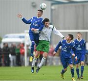 5 May 2014; Ryan Gilmartin, Nenagh AFC, in action against Eoin McGovern, Evergreen FC. FAI Umbro Youth Cup Final, Evergreen FC v Nenagh AFC, The Prince Grounds, Castlecomer, Kilkenny. Picture credit: Matt Browne / SPORTSFILE