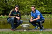 6 May 2014; Senior footballers Conor Gillespie, left, Meath and James McCarthy, Dublin, in attendance at the launch of the Leinster Senior Championships 2014. Farmleigh House, Dublin. Picture credit: Barry Cregg / SPORTSFILE