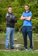 6 May 2014; Senior footballers Eoin Doyle, left, Kildare, and James McCarthy, Dublin, in attendance at the launch of the Leinster Senior Championships 2014. Farmleigh House, Dublin. Picture credit: Barry Cregg / SPORTSFILE