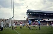 22 September 1974; A general view of action in the Galway goalmouth during the game. All Ireland Senior Football Championship Final, Dublin v Galway. Croke Park, Dublin. Picture credit: Connolly Collection / SPORTSFILE
