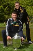 6 May 2014; Senior hurlers Joe Bergin, Offaly, and Lester Ryan, Kilkenny, in attendance at the Launch of the Leinster Senior Championships 2014, Farmleigh House, Dublin. Picture credit: Barry Cregg / SPORTSFILE