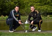 6 May 2014; Senior hurlers Joe Bergin, Offaly, and Lester Ryan, Kilkenny, in attendance at the Launch of the Leinster Senior Championships 2014, Farmleigh House, Dublin. Picture credit: Barry Cregg / SPORTSFILE