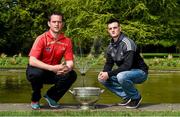 6 May 2014; Senior footballers Shane Lennon, Louth, and Eoin Doyle, Kildare, in attendance at the launch of the Leinster Senior Championships 2014. Farmleigh House, Dublin. Picture credit: Barry Cregg / SPORTSFILE