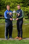 6 May 2014; Senior hurlers Matthew Whelan, Laois, and Joe Canning, Galway, in attendance at the launch of the Leinster Senior Championships 2014. Farmleigh House, Dublin. Picture credit: Barry Cregg / SPORTSFILE