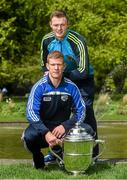 6 May 2014; Senior hurlers Matthew Whelan, Laois, and Matthew O'Hanlon, Wexford, in attendance at the launch of the Leinster Senior Championships 2014. Farmleigh House, Dublin. Picture credit: Barry Cregg / SPORTSFILE