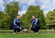 6 May 2014; Senior footballers Ross Munnelly, Laois, and Leighton Glynn, Wicklow, in attendance at the launch of the Leinster Senior Championships 2014. Farmleigh House, Dublin. Picture credit: Barry Cregg / SPORTSFILE