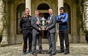 6 May 2014; Michael Dempsey, left, Kilkenny hurling selector, Brian Whelahan, Offaly manager, Shane Martin, Dublin selector, and Seamus Plunkett, Laois manager, in attendance at the launch of the Leinster Senior Championships 2014. Farmleigh House, Dublin. Picture credit: Barry Cregg / SPORTSFILE