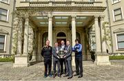 6 May 2014; Michael Dempsey, left, Kilkenny hurling selector, Brian Whelahan, Offaly manager, John Horan, Chairman of the Leinster Council, Shane Martin, Dublin selector, and Seamus Plunkett, Laois manager, in attendance at the launch of the Leinster Senior Championships 2014. Farmleigh House, Dublin. Picture credit: Barry Cregg / SPORTSFILE
