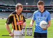 7 May 2014; Glanbia Consumer Products today announced the details of its new partnership with the GAA/GPA to promote the new Avonmore Protein Milk. In attendance at the announcement are 2014 Avonmore Ambassadors Kilkenny hurler Tommy Walsh, left, and Dublin footballer Paul Mannion. Croke Park, Dublin. Picture credit: Barry Cregg / SPORTSFILE