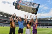 7 May 2014; Glanbia Consumer Products today announced the details of its new partnership with the GAA/GPA to promote the new Avonmore Protein Milk. In attendance at the announcement are 2014 Avonmore Ambassadors, from left, Kilkenny hurler Jackie Tyrrell, Dublin footballer Paul Mannion, Kilkenny hurler Tommy Walsh and Wexford camogie player Mags D'Arcy. Croke Park, Dublin. Picture credit: Barry Cregg / SPORTSFILE