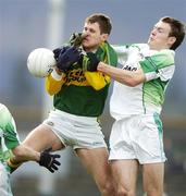 5 March 2006; Eoin Brosnan, Kerry, tussles for possession with James Sherry, Fermanagh. Allianz National Football League, Division 1A, Round 3, Kerry v Fermanagh, Fitzgerald Stadium, Killarney, Co. Kerry. Picture credit: Brendan Moran / SPORTSFILE
