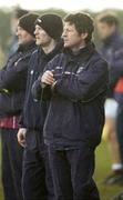 5 March 2006; Galway manager Peter Forde, right, with selector Jarlath Fallon. Allianz National Football League, Division 1B, Round 3, Armagh v Galway, St. Oliver Plunkett Park, Crossmaglen, Co. Armagh. Picture credit: Damien Eagers / SPORTSFILE