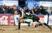 5 March 2006; John Hepworth, Leinster, is tackled by Andrew Mailei, Connacht. Celtic League 2005-2006, Leinster v Connacht, RDS, Ballsbridge, Dublin. Picture credit: Pat Murphy / SPORTSFILE