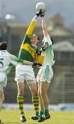 5 March 2006; Kieran Donaghy, Kerry, contests a high ball with James Sherry, Fermanagh. Allianz National Football League, Division 1A, Round 3, Kerry v Fermanagh, Fitzgerald Stadium, Killarney, Co. Kerry. Picture credit: Brendan Moran / SPORTSFILE