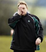 7 March 2006; Head coach Eddie O'Sullivan during Ireland rugby squad training. St. Gerard's School, Bray, Co. Wicklow. Picture credit: Brendan Moran / SPORTSFILE