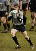 7 March 2006; Simon Easterby in action during Ireland rugby squad training. St. Gerard's School, Bray, Co. Wicklow. Picture credit: Brendan Moran / SPORTSFILE