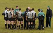 7 March 2006; Lock Paul O'Connell, right, and the rest of the pack are spoken to by forwards coach Niall O'Donovan during Ireland rugby squad training. St. Gerard's School, Bray, Co. Wicklow. Picture credit: Ciara Lyster / SPORTSFILE