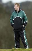 7 March 2006; Ger Carmody, team manager, during Ireland rugby squad training. St. Gerard's School, Bray, Co. Wicklow. Picture credit: Brendan Moran / SPORTSFILE
