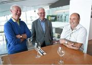 8 May 2014; Members of the All-Ireland Football winning Dublin team of 1974, from left, Stephen Rooney, Robbie Kelleher and George Wilson in attendance at a 40th anniversary reception hosted by the Dublin Airport Authority. Dublin Airport, Dublin. Picture credit: Stephen McCarthy / SPORTSFILE