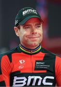 8 May 2014; Cadel Evans, BMC Racing, during the team presentation at the Giro d'Italia opening cermony. City Hall, Belfast, Co. Antrim. Picture credit: Stephen McCarthy / SPORTSFILE