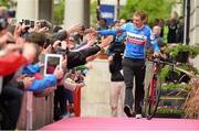 8 May 2014; Daniel Martin, Team Garmin Sharp, during the team presentation at the Giro d'Italia opening cermony. City Hall, Belfast, Co. Antrim. Picture credit: Stephen McMahon / SPORTSFILE