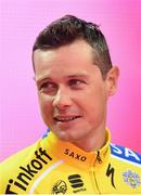8 May 2014; Nicolas Roche, Tinkoff Saxo, during the team presentation at the Giro d'Italia opening cermony. City Hall, Belfast, Co. Antrim. Picture credit: Stephen McCarthy / SPORTSFILE