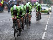 9 May 2014; The Belkin team team compete during stage 1 of the Giro d'Italia 2014. Belfast, Co. Antrim. Picture credit: Ramsey Cardy / SPORTSFILE