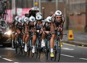 9 May 2014; The AG2R La Mondiale team compete during stage 1 of the Giro d'Italia 2014. Belfast, Co. Antrim. Picture credit: Ramsey Cardy / SPORTSFILE