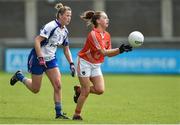 10 May 2014; Aoife McCoy, Armagh, in action against Gráinne Enright, Waterford. TESCO Ladies National Football League Division 3 Final, Armagh v Waterford, Parnell Park, Dublin. Picture credit: Barry Cregg / SPORTSFILE