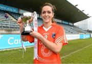 10 May 2014; Armagh captain Caroline O'Hanlon with the cup after the game. TESCO Ladies National Football League Division 3 Final, Armagh v Waterford, Parnell Park, Dublin. Picture credit: Barry Cregg / SPORTSFILE