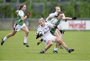 10 May 2014; Sinéad Burke, Galway, in action against Ruth Kearney, Westmeath. TESCO Ladies National Football League Division 2 Final, Galway v Westmeath, Parnell Park, Dublin. Picture credit: Barry Cregg / SPORTSFILE