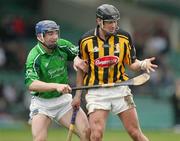 12 March 2006; Stephen Lucey, Limerick, in action against Jackie Tyrrell, Kilkenny. Allianz National Hurling League, Division 1B, Round 3, Limerick v Kilkenny, Gaelic Grounds, Limerick. Picture credit: Kieran Clancy / SPORTSFILE