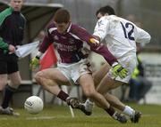 12 March 2006; Kieran Fitzgerald, Galway, in action against John Doyle, Kildare. Allianz National Football League, Division 1B, Round 4, Kildare v Galway, St. Conleth's Park, Newbridge, Co. Kildare. Picture credit: Pat Murphy / SPORTSFILE