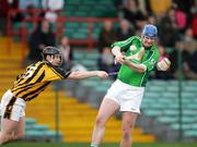 12 March 2006; Brian Geary, Limerick, in action against Jackie Tyrrell, Kilkenny. Allianz National Hurling League, Division 1B, Round 3, Limerick v Kilkenny, Gaelic Grounds, Limerick. Picture credit: Kieran Clancy / SPORTSFILE
