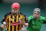 12 March 2006; Mark Keane, Limerick, in action against John Tennyson, Kilkenny. Allianz National Hurling League, Division 1B, Round 3, Limerick v Kilkenny, Gaelic Grounds, Limerick. Picture credit: Kieran Clancy / SPORTSFILE