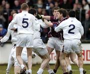 12 March 2006; Kildare and Galway players get involved in a tussle during the game. Allianz National Football League, Division 1B, Round 4, Kildare v Galway, St. Conleth's Park, Newbridge, Co. Kildare. Picture credit: Pat Murphy / SPORTSFILE