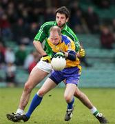 12 March 2006; John Galvin, Limerick, in action against Michael O'Shea, Clare. Allianz National Football League, Division 2A, Round 4, Limerick v Clare, Gaelic Grounds, Limerick. Picture credit: Kieran Clancy / SPORTSFILE