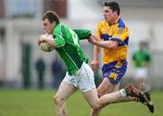 12 March 2006; Seanie Buckley, Limerick, in action against Gordon Kelly, Clare. Allianz National Football League, Division 2A, Round 4, Limerick v Clare, Gaelic Grounds, Limerick. Picture credit: Kieran Clancy / SPORTSFILE
