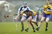 12 March 2006; Diarmuid McMahon, Clare, in action against Michael Walsh, Waterford. Allianz National Hurling League, Division 1A, Round 3, Waterford v Clare, Fraher Field, Dungarvan, Co. Waterford. Picture credit: Matt Browne / SPORTSFILE