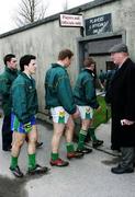12 March 2006; Offaly player return to the ground after a warm up. Allianz National Football League, Division 1A, Round 4, Offaly v Tyrone, O'Connor Park, Tullamore, Co. Offaly. Picture credit: Oliver McVeigh / SPORTSFILE