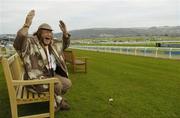 13 March 2006; Racing pundit John McCririck at Prestbury Park ahead of the 2006 Cheltenham Racing Festival which takes place from the 14th-17th March. Prestbury Park, Cheltenham, England. Picture credit: Brendan Moran / SPORTSFILE