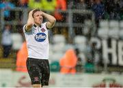 10 Mayl 2014; Dane Massey, Dundalk, reacts to a missed goal opportunity. Setanta Sports Cup Final, Sligo Rovers v Dundalk, Tallaght Stadium, Tallaght, Co. Dublin. Picture credit: Ray Lohan / SPORTSFILE