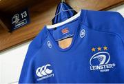 10 May 2014; The jersey of Leinster's Brian O'Driscoll hangs in the dressing room before the game. Celtic League 2013/14, Round 22, Leinster v Edinburgh, RDS, Ballsbridge, Dublin. Picture credit: Brendan Moran / SPORTSFILE