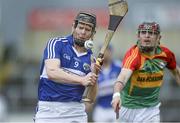 11 May 2014; Patrick Whelan, Laois, in action against Gary Kelly, Carlow. GAA All-Ireland Senior Hurling Championship Qualifier Group, Round 3, Laois v Carlow, O'Moore Park, Portlaoise, Co. Laois. Picture credit: David Maher / SPORTSFILE