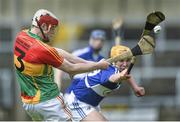 11 May 2014; Paul Doyle, Carlow, in action against Charles Dwyer, Laois. GAA All-Ireland Senior Hurling Championship Qualifier Group, Round 3, Laois v Carlow, O'Moore Park, Portlaoise, Co. Laois. Picture credit: David Maher / SPORTSFILE