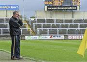 11 May 2014; John Meyler, Carlow manager looks on during the closing stages of the game. GAA All-Ireland Senior Hurling Championship Qualifier Group, Round 3, Laois v Carlow, O'Moore Park, Portlaoise, Co. Laois. Picture credit: David Maher / SPORTSFILE
