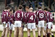 12 March 2006; The Galway players in conversation before the game. Allianz National Football League, Division 1B, Round 4, Kildare v Galway, St. Conleth's Park, Newbridge, Co. Kildare. Picture credit: Pat Murphy / SPORTSFILE