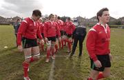 25 February 2006; An official checks the Wales U19 teams studs before the match. Under 19 International 2005-2006, Ireland U19 v Wales U19, Stradbrook Road, Dublin. Picture credit: Ray McManus / SPORTSFILE