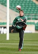 17 March 2006; Ronan O'Gara practices his kicking. Ireland kicking practice, Twickenham, England. Picture credit: Gerry McManus / SPORTSFILE